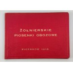 ZAGÓRSKI Adam - Żołnierskie piosenki obozowe - Piotrków 1916 [50 piosenek]