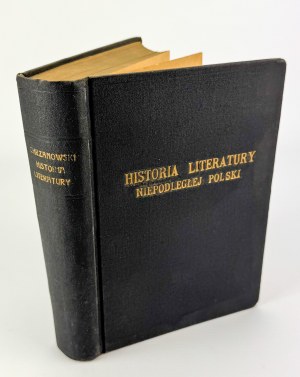 CHRZANOWSKI Ignacy - Historia literatury Niepodległej Polski - Warszawa 1918