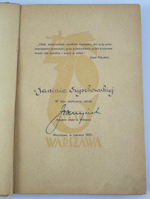 ZAWADA Roman - Opowieści żołnierskie o generale Śmigły - Warsaw 1936 [signed by President S.Starzyński].