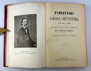 GIEYSZTOR Jakub - Memoirs of Jakub Gieysztor from the years 1857-1865 - Vilnius 1913 [complete].