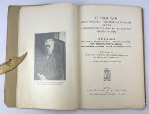 Program of Scientific and Educational-Cultural Work of Lviv and the Southeastern Provinces of the Republic - Lviv 1936