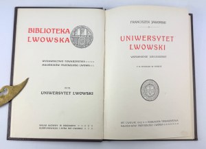 JAWORSKI Franciszek - Lviv University - Lviv 1912