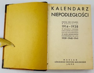 WIELICZKO M. - Independence Calendar. Chronicle of 3900 events in the period 1914-1938 - Lodz 1939