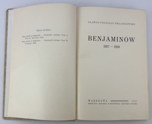 SKŁADKOWSKI Slawoj - Benjamins 1917-1918 - Warsaw 1935