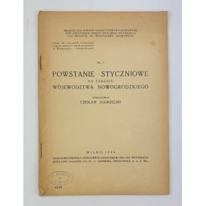 ZGORZELSKI Czesław - Powstanie styczniowe na terenie województwa nowogródzkiego - Wilno 1934