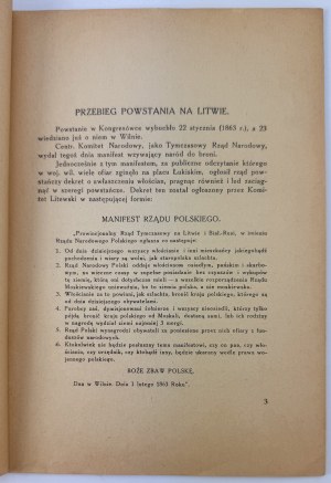 KRZYSZKOWSKA Anna - The January Uprising in the Vilnius Region - Vilnius 1934 [Oshmyany].