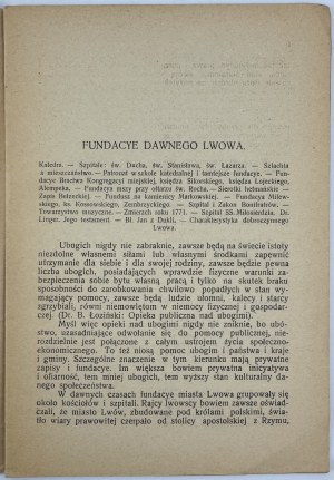 RACHWAŁ Stanisław - Foundations of old Lviv - Lviv 1919