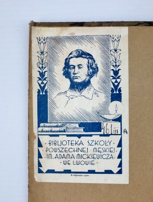 NOWICKI Eustachy - Lviv - Warsaw 1919 [ex-libris of the A.Mickiewicz Universal Male Library in Lviv].