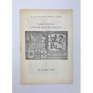 Tablica ku czci Lwowskich Orląt - 24 listopad 1963