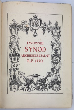 Lviv Archdiocesan Synod 1930 - Lviv 1930
