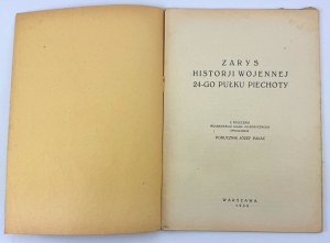 24th Infantry Regiment - Outline of the Military History of Polish Regiments - Warsaw 1930