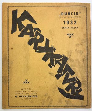 pseud. duncio SZPAKOWSKI Donat - Karykatura - Vilnius 1932