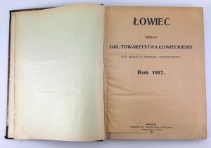 ŁOWIEC - Organ of the Galician Hunting Society - 1917 [complete annual].