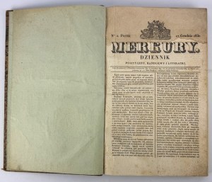 [daily description of the November Uprising, 17.XII.1830 - 30.III.1831] Mercury. Political, commercial and literary journal - Warsaw 1830 [103 issues].