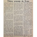 [Armia Andersa - Bandy NSZ, propaganda, przesiedlenia] Biuletyn Wolnej Polski. Pismo Związku Patriotów Polskich na Środkowym Wschodzie - Tel-Aviv 1946