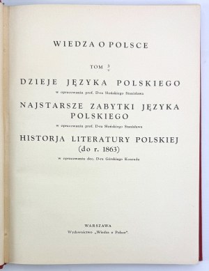 Knowledge of Poland. T.III - Warsaw ca 1930