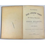 BIEGELEISEN Henryk - Ilustrowane dzieje literatury polskiej - Wiedeń 1898