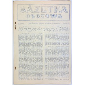 Gazetka obozowa. Pismo Żołnierzy Ośrodka Zapasowego S.B.S.K - I.II.1941 [Palestyna, Latrun]