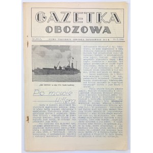 Gazetka obozowa. Pismo Żołnierzy Ośrodka Zapasowego B.S.K - 31.I.1941 [Palestyna, Latrun]