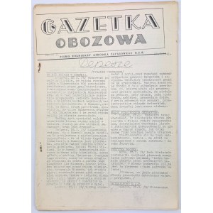 Gazetka obozowa. Pismo Żołnierzy Ośrodka Zapasowego B.S.K - 25.I.1941 [Palestyna, Latrun]