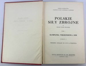 Polskie Siły Zbrojne w drugiej wojny światowej. T.I part 3 - London 1959