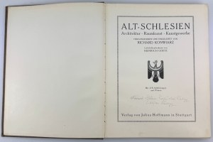 KONWIARZ Richard - Alt-Schlesien. Architecture of Silesia - Stuttgart 1913