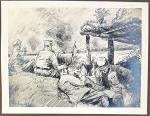 WODZINOWSKI Wincenty - On the position. Autolithography