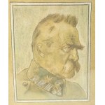 Zdzisław Czermański (1900-1970) - Portret Józef Piłsudski [kredka, ołówek]