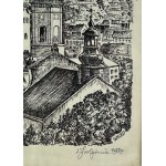 Linoryt - Widok na Lwów - 1987 [Lwów]