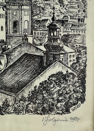 Linocut - View of Lviv - 1987 [Lviv].