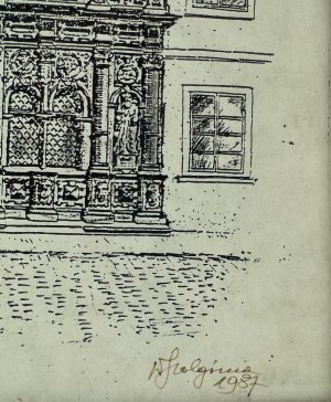 Linocut - Boim Chapel - 1987 [Lviv].