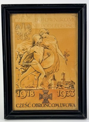 MĘKICKI Rudolf - Leaflet printing - Honoring the Defenders of Lviv 1918-1933.
