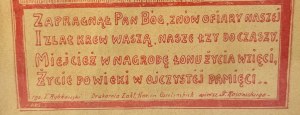 RYBKOWSKI Tadeusz - Leaflet print - Honoring the Orlents - 1918