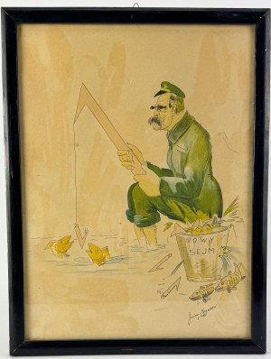 ROGALSKI Gustaw - Caricature of Józef Piłsudski