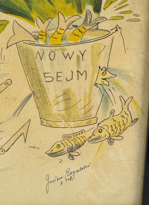 ROGALSKI Gustaw - Caricature of Józef Piłsudski