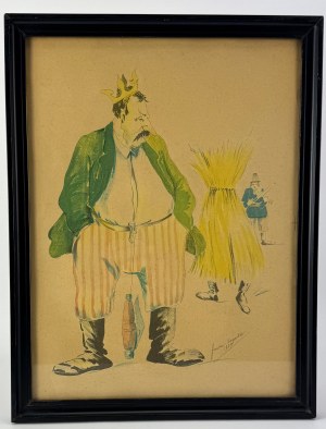 ROGALSKI Gustaw - Karykatura z Albumu Józefa Piłsudskiego