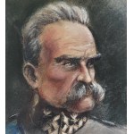Portret Józefa Piłsudskiego - Pastel