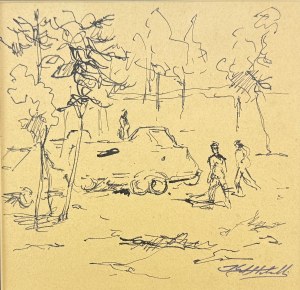 STOBIECKI Karol (1908-1970) - Cycle Poligon I [ink, paper].