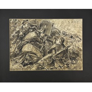 STOBIECKI Karol (1908-1970) - Cykl I Armia. Długa Seria [tusz, papier]