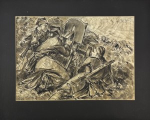 STOBIECKI Karol (1908-1970) - Cycle I Army. Long Series [ink, paper].