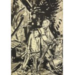 STOBIECKI Karol (1908-1970) - Pod bombami [tusz, papier]