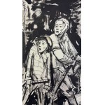 STOBIECKI Karol (1908-1970) - Pod bombami [tusz, papier]
