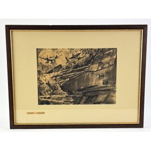 STOBIECKI Karol (1908-1970) - Niszczyciele 1944 [tusz, papier]