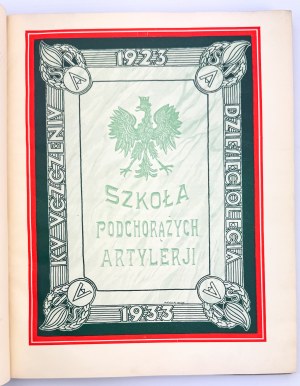 School of Artillery Cadets. To commemorate the Decade 1923-1933 - Torun 1933