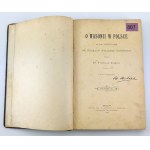 ZAŁĘSKI Stanisław - O masonii w Polsce - Kraków 1889 [wydanie I, od autora, z ilustracjami]