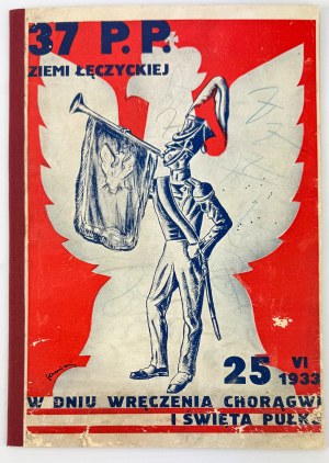 37 P.P. of the Leczycka Land on the day of the Presentation of the Flag and the Regimental Holiday. 25.VI.1933