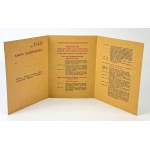 [rzadkie] Karta uczestnictwa. XIII Ogólny Zjazd Legionistów Polskich. W Dwudziestą Rocznicę Czynu Zbrojnego Józefa Piłsudskiego - Kraków 1934