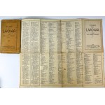 Plan miasta Lwowa. Spis ulic, placów i ogrodów - Lwów 1920