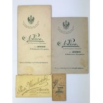 Zestaw czterech fotografii CDV Lwów. Fotografia kartonikowa.