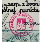 Dyplom. I Akademickie Mistrzostwa Strzeleckie na Strzelnicy Wojskowej we Lwowie. - Lwów 1930 [pieczęcie P.W 40 Pułk Piechoty]